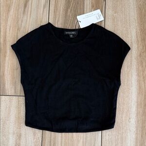 Cotton On Classic Black Crop Top